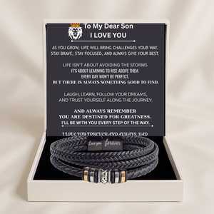 Dad and Son - Engraved Love You Forever Bracelet