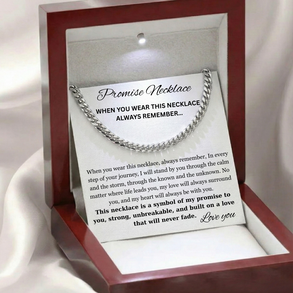 To My Son - A Promise That Never Breaks Necklace
