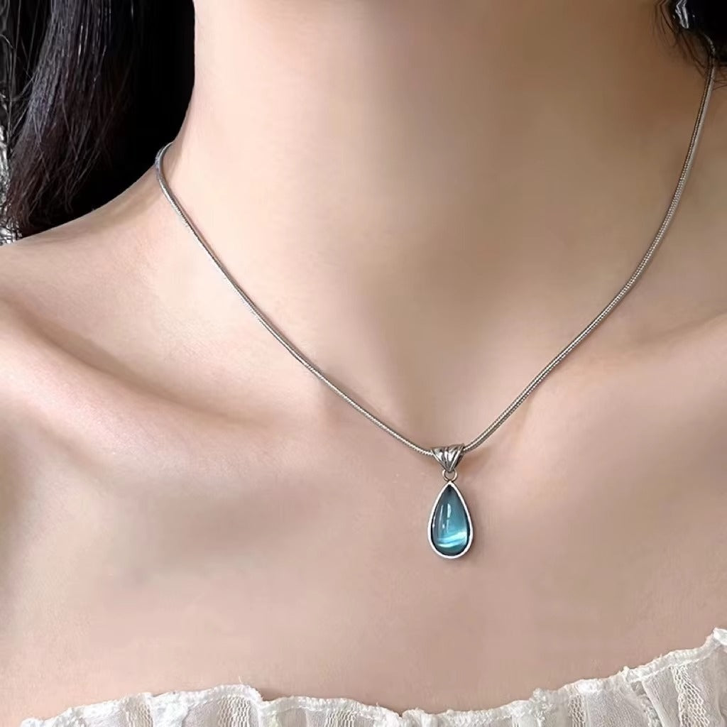 To My Granddaughter Whispering Willow Necklace - Grow Brave, Dream Big