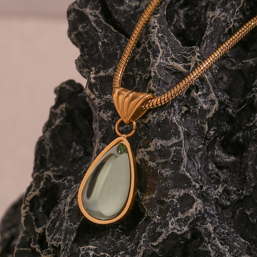 To My Granddaughter Whispering Willow Necklace - Grow Brave, Dream Big