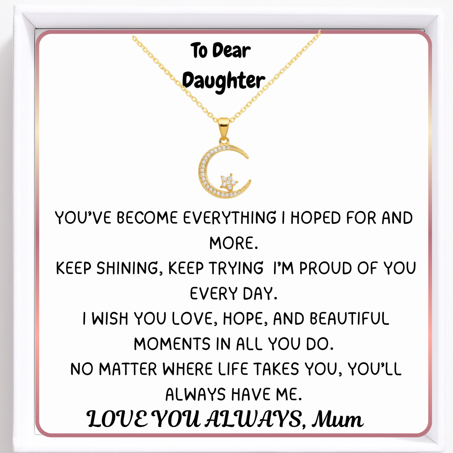 To My Daughter My Guiding Star Necklace - My North Star