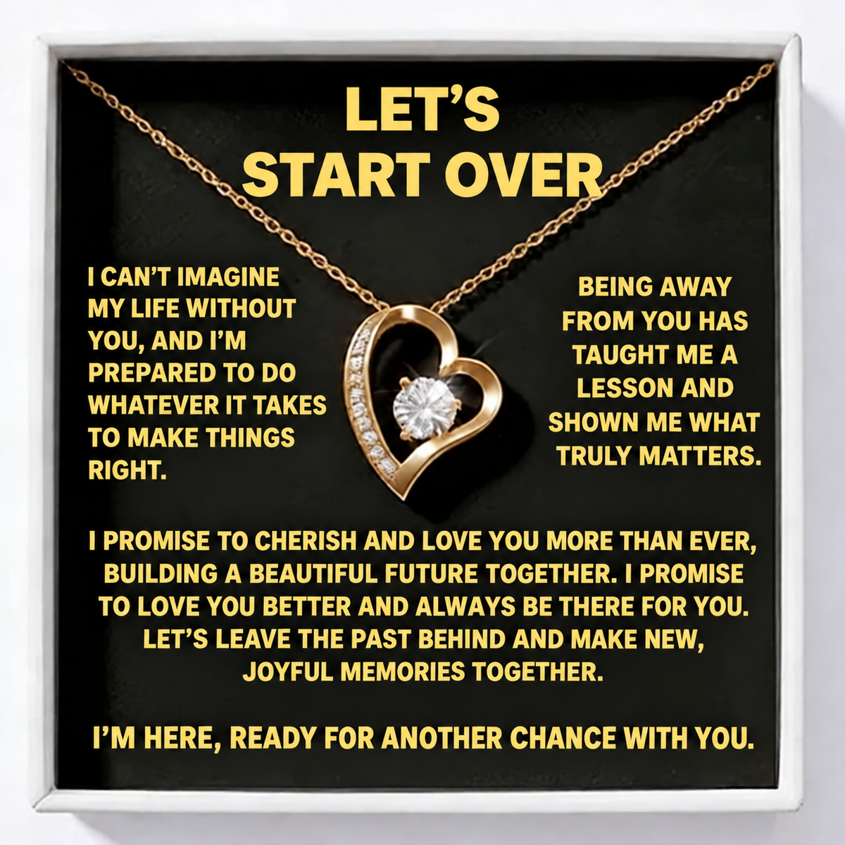 Let’s Start Over – Forever Heart Necklace