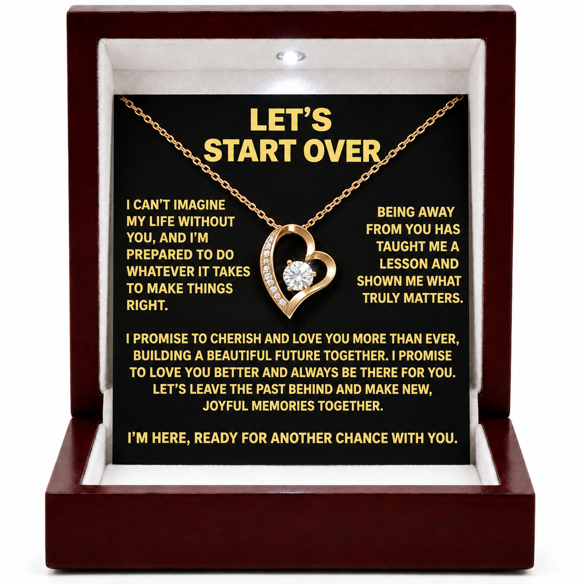 Let’s Start Over – Forever Heart Necklace