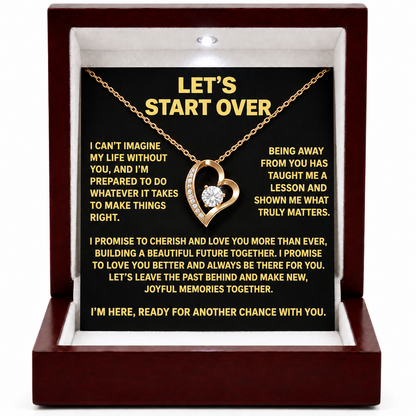 Let’s Start Over – Forever Heart Necklace