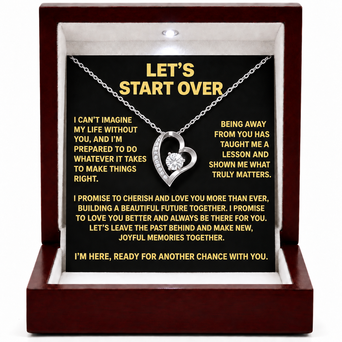 Let’s Start Over – Forever Heart Necklace