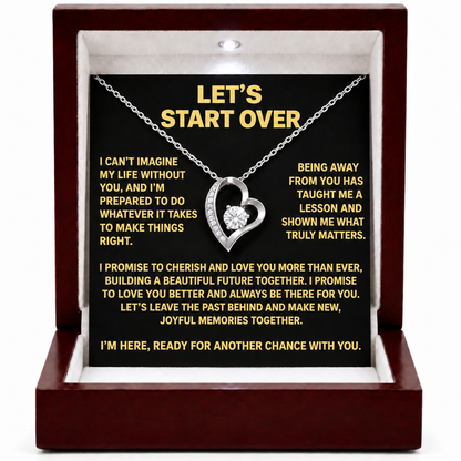 Let’s Start Over – Forever Heart Necklace