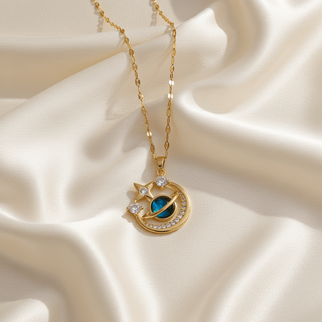 To My Wife Celestial Whiskers Necklace - Playful Spark of Us