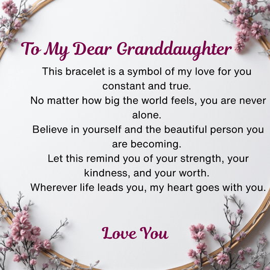 Golden Whisper Bracelet – Granddaughter, My Strength in Every Whisper