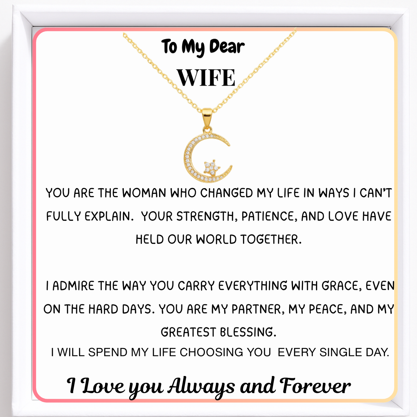 To My Wife My Guiding Star Necklace - My North Star