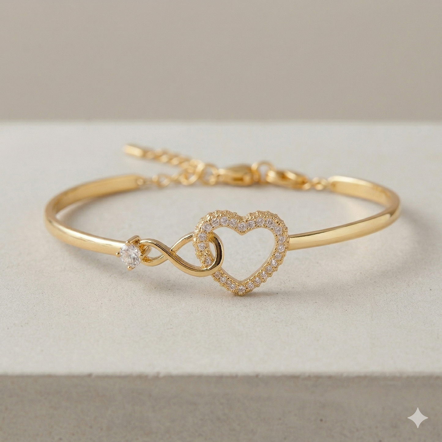 Mother Daughter Infinity Heart Bracelet -  Forever Between Us