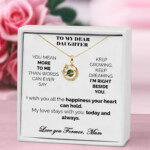 Dear Daughter Celestial Whiskers Necklace Love you