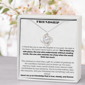 To My Dearest Friend Eternal Knot Necklace