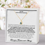 To My Granddaughter Moonlit Soul Necklace Shine, Sweet Girl