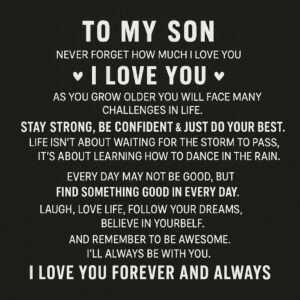 To My Son Strength & Love Leather Bracelet new card