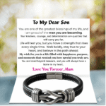 infinity bracelet to son retro