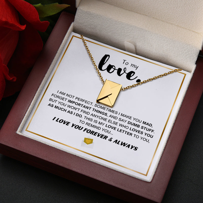 love letter LED gold